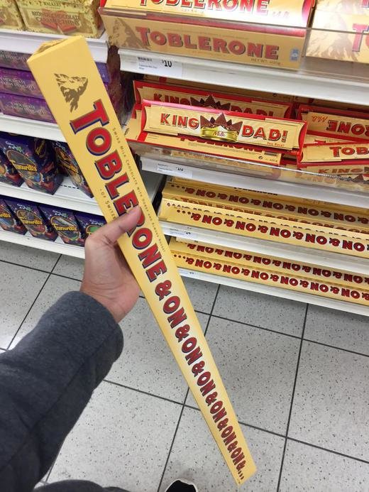 toblerone and on and on