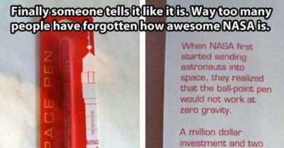 Too many people have forgotten how awesome NASA is…  