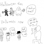 Halloween Then Vs Halloween Now – Comic 