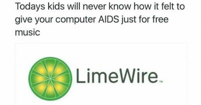 Today’s kids will never know how it felt to give your computer AIDS…  