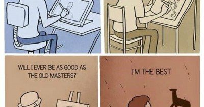 Will I ever be as good as the old masters – comic  