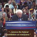 Bernie Sanders Marijuana Reaction Gif 