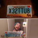 Buttsex License Plate 