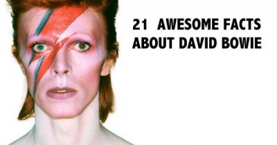 21 Awesome Facts About David Bowie! 1. Bowie’s left pupil is permanently dilated after being punched in the eye by his friend George Underwood (they were fighting over a girl).