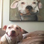 Smiling Dog Painting 