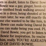 When In Doubt Listen To David Bowie 