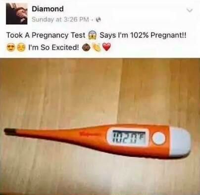 102 percent pregnant 