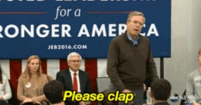 Jeb Bush Please clap gif