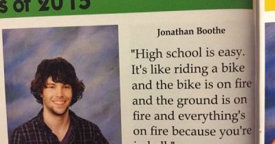 High school is like riding a bike