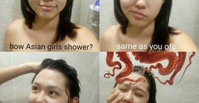 How Asian girls shower – meme